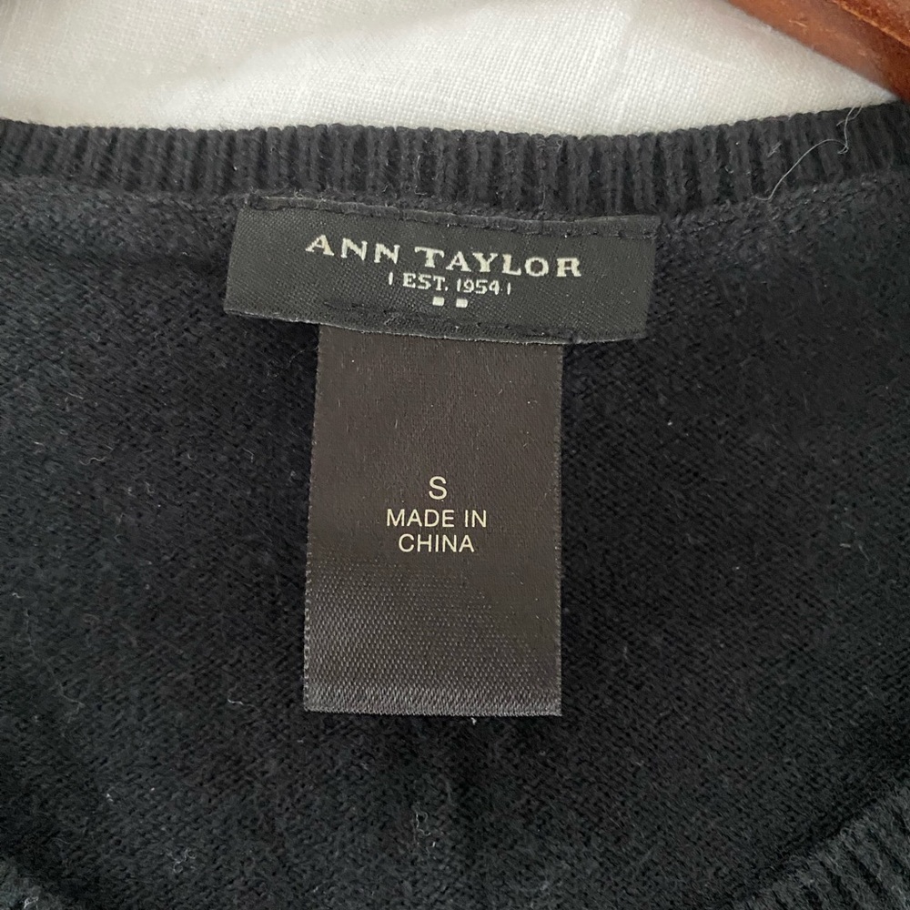 Ann Taylor Black Knit Cardigan Sweater - Picture 4 of 5